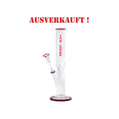 Glasbong, 14.5er, 33cm, Rot Smoke, Ice, 42mm Ø