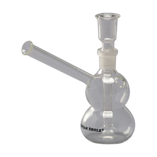 Glass Bong, 2-ball, 11 Cm, 12.5 cm