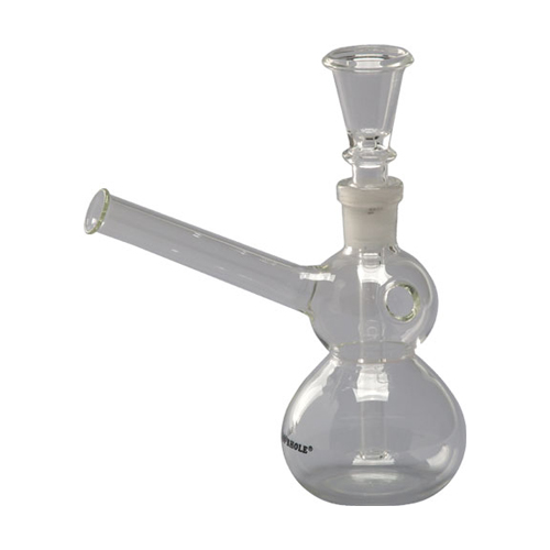 Glass Bong, 2-ball, 16 Cm, 14.5 cm