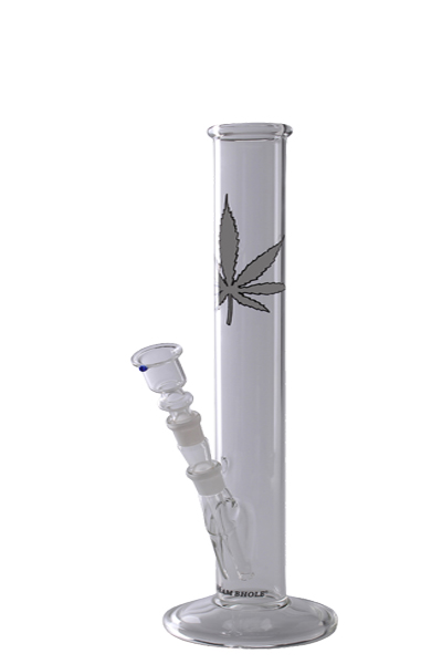 Glass Bong, 35 cm High, 14.5 mm Plug-in System