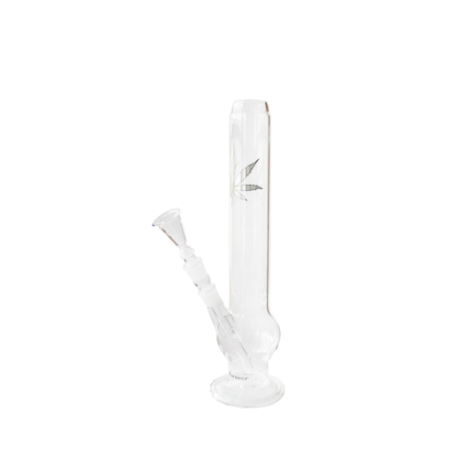 Glasbong, 38 cm hoch, Kugebauch, 55 mm Ø, 18.8er