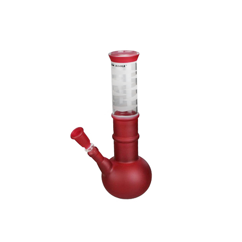 Glass Bong, 14.5 Cm, 24 Cm, Red, 42 mm Diameter