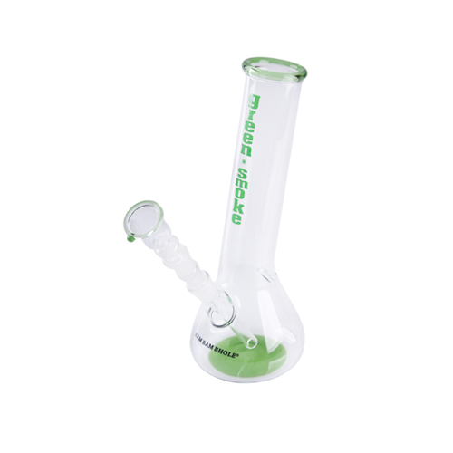 [GW1XLG] Glass Bong, 14.5 Cm, 24 Cm, Green Smoke