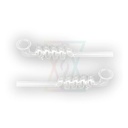 Glass Pipe, Glass Spiral Pipe, 17 cm