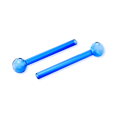 Glas Oil Pfeife Blue, 15cm, 1 Stück