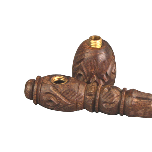 Wooden Pipe, approx. 13 Cm, Screw-on