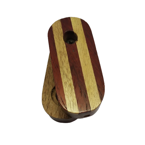 Holzpfeife, flach, ca. 5,5cm, schraubbar