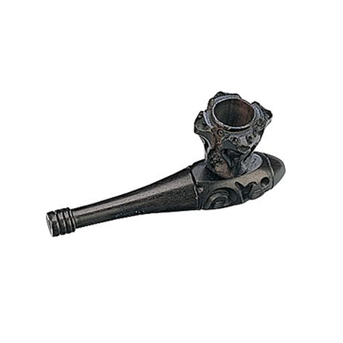 Wooden Pipe - Dark - 10 cm