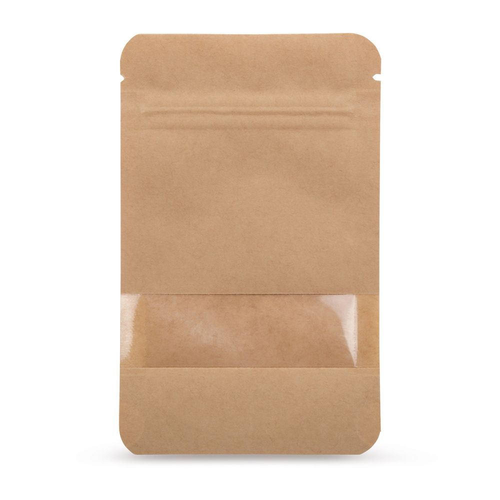 Kraft Paper Bag BROWN, 225 X 130 Mm, PU100