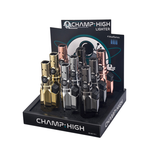 Lighter 4-blue-flames, PU 9