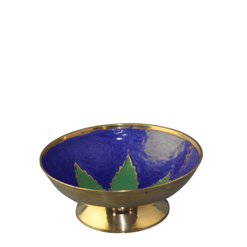 Brass Bowl With High Lid, 10cm Ø