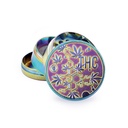 Metall Grinder ICY, THC Molecule, 50mmØ, 4 Part