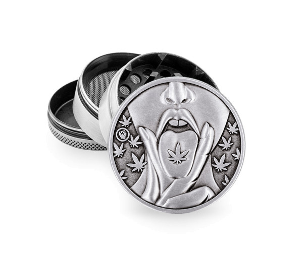 Metall Grinder, 420 GIRL, 50mmØ, 4-teilig, Sieb