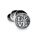 Metal Grinder, 420 LOVE, 50mmø, 4-piece, Sieve