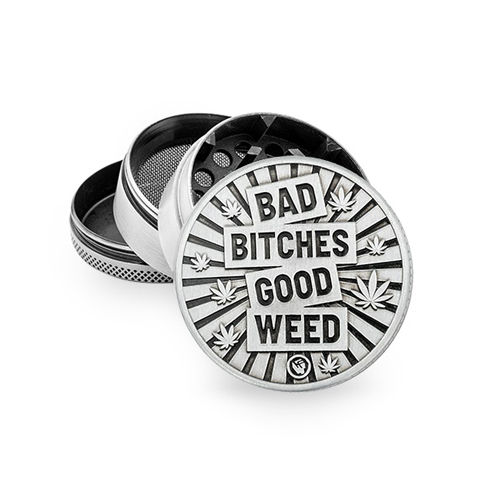 Metal Grinder, BAD BITCHES, 50mmø, 4-piece, Sieve