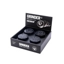 Metal Grinder, Black TRANCE LEAF, 50 mm Diameter, 4-piece