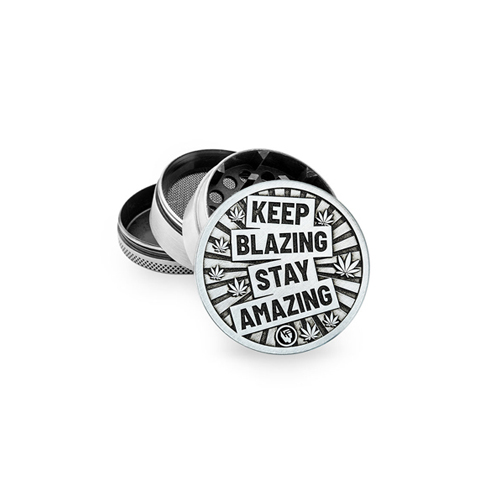 Metal Grinder, KEEP BLAZING 50mmø, 4-piece, Sieve