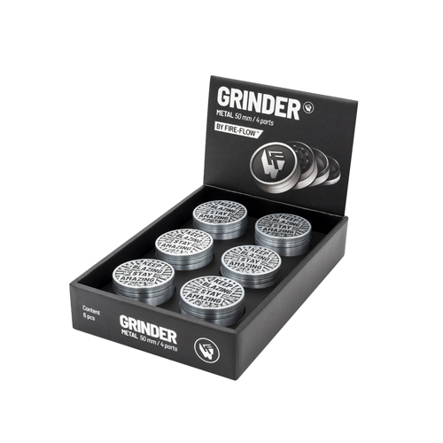 Metal Grinder, KEEP BLAZING 50mmø, 4-piece, Sieve