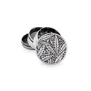 Metal Grinder, Silver LEAVES33, 50mmø, 4-part, Sieve