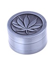 Metal Grinder, 40 mm Diameter, 3-piece, Sieve + Leaf