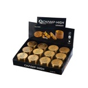 Metall-Grinder, 50mmØ, 4-teilig, Gold