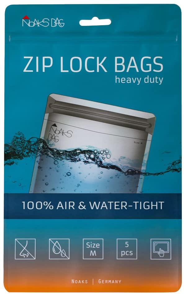 Noaks Bag M, Transparent, 5 Bags