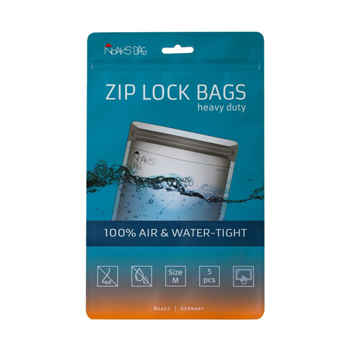 Noaks Bag M, transparent, 5 Bags