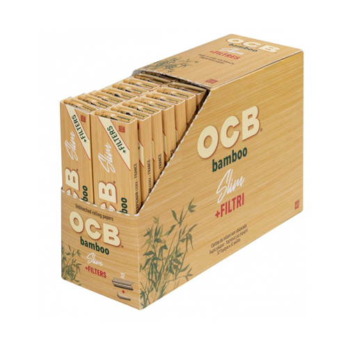 OCB Bamboo, Slim King Size With Tips, VE32