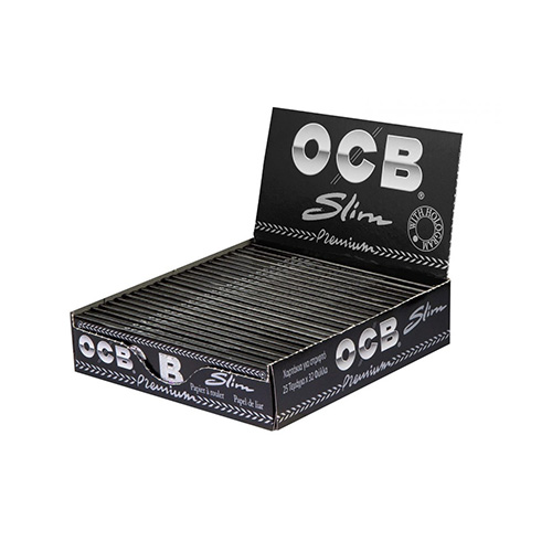 OCB Premium KS Slim, Black, 32 Sheets, VE25