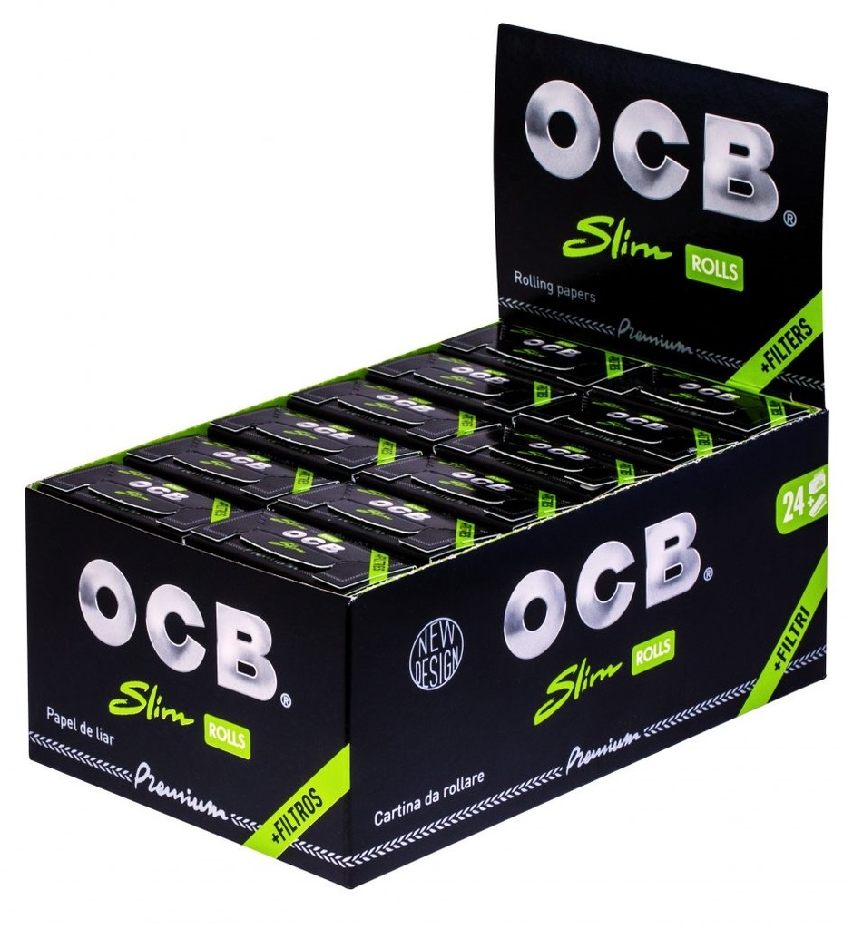 OCB Rolls Rolling Paper, VE24, With Tips