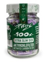 PURIZE Activated Carbon Filters 1x100, PURPLE In Glass Jar, 5.9mm