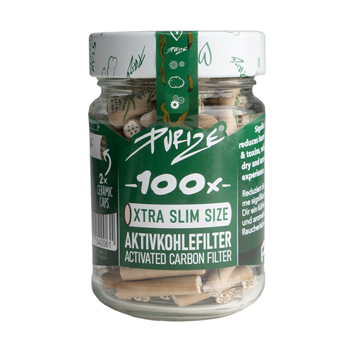PURIZE Aktivkohlefilter 1x100, ORGANIC, Glas,5,9mm