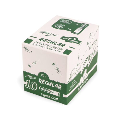 PURIZE Activated Carbon Filter 20x10, 9mmø Regular White