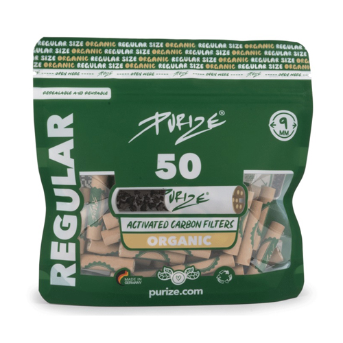 PURIZE Aktivkohlefilter ORGAN,1x50er, 9mmØ Regular