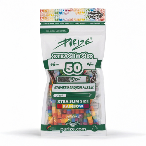 PURIZE Activated Carbon Filter Rainbow 1x50, 5.9mmø XTRA