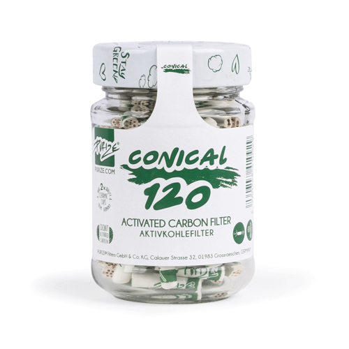 PURIZE Aktivkohlefilter Xtra Slim CONICAL, 120 Stk