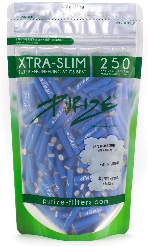 PURIZE Activated Carbon Filter Blue 1x250, 5.9mmø, XTRA