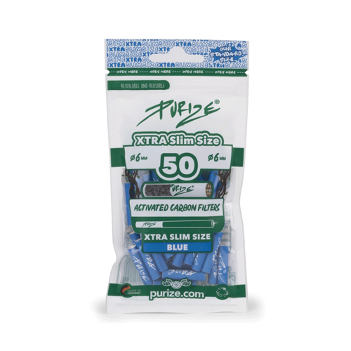 PURIZE Aktivkohlefilter blau 1x50er, 5.9mmØ, XTRA