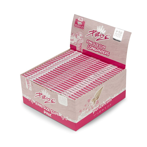 PURIZE KS Slim Papers PINK, VE50