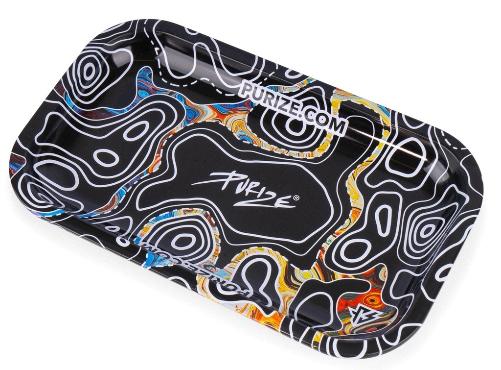 PURIZE TRAY Dark Sketch, Metal, 27 X 16 X 2.5 cm