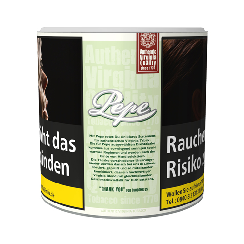 Pepe Virginia Tobacco Bright Grün 80g. DOSE