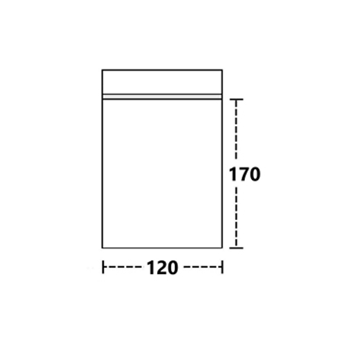 Poly Bags 12 X 17 Cm, 100 Bags