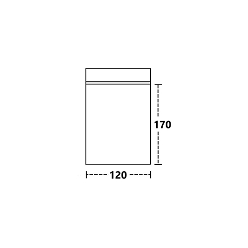 Polybeutel 12 mal 17 cm, 100er Beutel