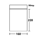 Poly Bags 16 X 22 Cm, 100 Bags