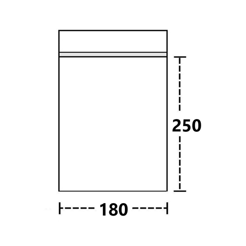 Polybeutel 18 mal 25 cm, 100er Beutel