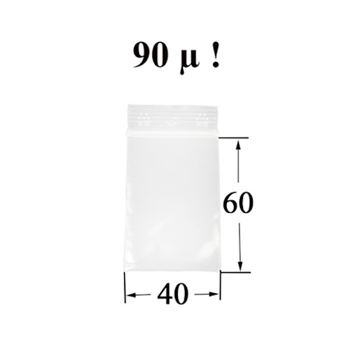 Polybeutel 4 mal 6 cm DICK-90my VE100