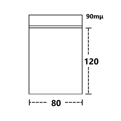 Polybeutel 8 mal 12 cm, 100er Beutel