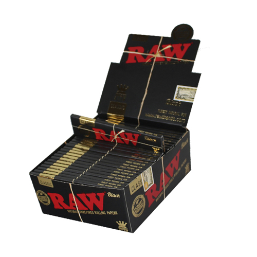 RAW BLACK KS Slim Papers, VE50, 32 Leaves