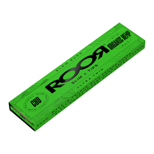 ROOR Organic Hemp KS Slim + Tips mit CBD, VE32