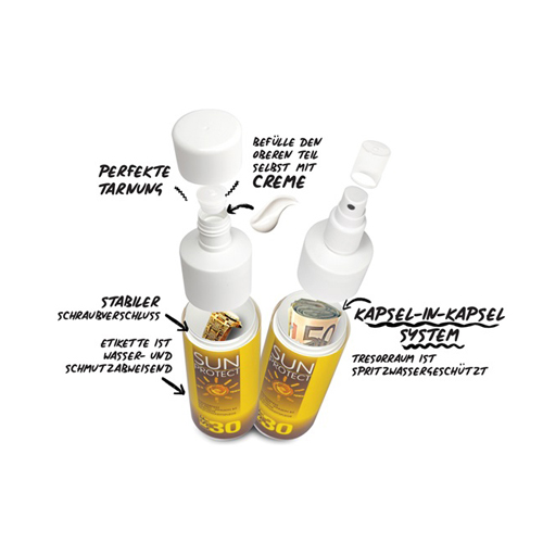 Reise-Tresor Sonnenmilch Sun Protect